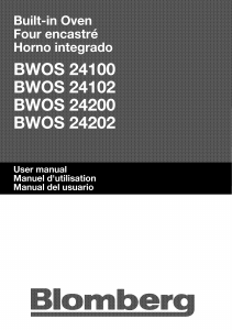 Bruksanvisning Blomberg BWOS 24202 SS Ugn