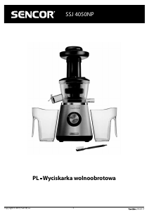 Instrukcja Sencor SSJ 4050NP Sokowirówka