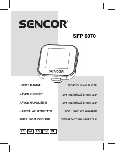 Instrukcja Sencor SFP 6070 Odtwarzacz Mp3