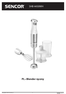 Instrukcja Sencor SHB 4450WH Blender ręczny