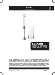 Instrukcja Sencor SHB 37GG Blender ręczny