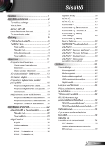 Käyttöohje Optoma W402 Projektori