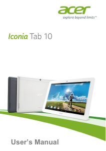 Handleiding Acer Iconia Tab 10 A3-A20 Tablet