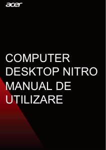 Manual Acer Nitro N50-600G Computer de birou