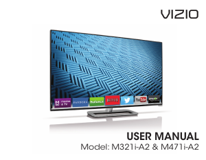 Manual VIZIO M321i-A2 Razor LED Television