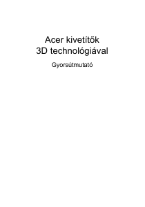 Használati útmutató Acer X115 Vetítő