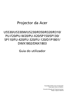 Manual Acer U5330W Projetor