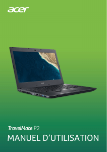 Mode d’emploi Acer TravelMate P249-G3-MG Ordinateur portable