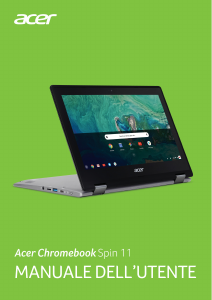 Manuale Acer Chromebook Spin 11 CP311-1HN Notebook