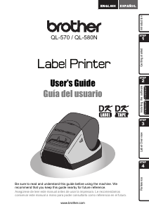 Manual de uso Brother QL-570 Rotuladora