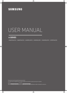 Manual de uso Samsung UN75MU6100 Televisor de LED