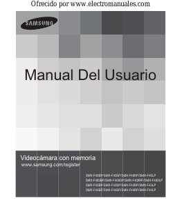 Manual de uso Samsung SMX-F44RP Videocámara