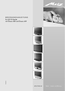 Bedienungsanleitung Metz Chassis 608 LCD fernseher