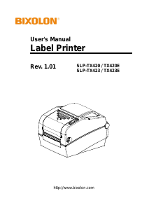 Handleiding Bixolon SLP-TX423 Labelprinter