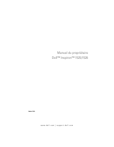 Mode d’emploi Dell Inspiron 1526 Ordinateur portable