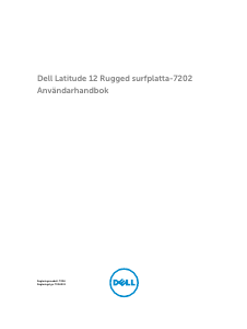 Bruksanvisning Dell Latitude 7202 Rugged Tablet Bärbar dator