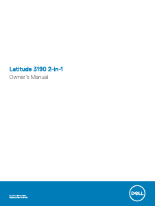 Bruksanvisning Dell Latitude 3190 2-in-1 Bärbar dator