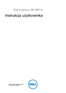 Instrukcja Dell Inspiron 14z N411z Komputer przenośny