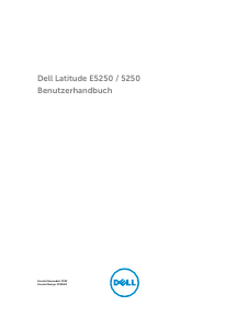 Bedienungsanleitung Dell Latitude E5250/5250 Notebook