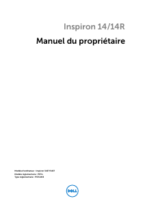Mode d’emploi Dell Inspiron 3437 Ordinateur portable