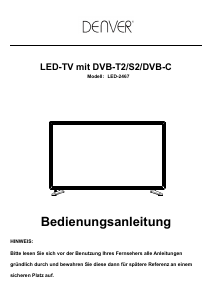 Bedienungsanleitung Denver LED-2467 LED fernseher