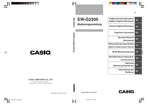 Bedienungsanleitung Casio EW-G2200 Elektronisches wörterbuch