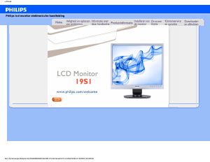 Handleiding Philips 19S1SS LCD monitor
