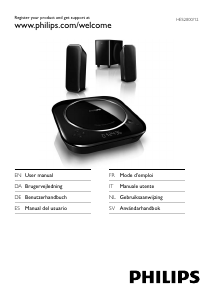 Manual de uso Philips HES2800 Sistema de home cinema