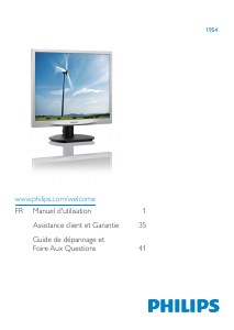 Mode d’emploi Philips 19S4LSB5 Moniteur LED