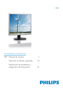 Manual Philips 19S4LAB5 LED Monitor