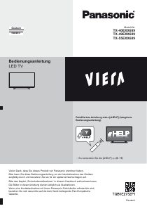 Bedienungsanleitung Panasonic TX-40EXX689 Viera LED fernseher