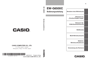 Bedienungsanleitung Casio EW-G6500C Elektronisches wörterbuch