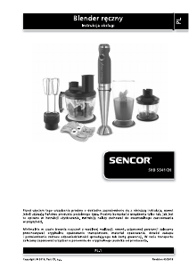 Instrukcja Sencor SHB 5501CH Blender ręczny