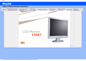 Instrukcja Philips 170S7FB Monitor LCD