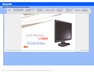 Instrukcja Philips 170S9FB Monitor LCD