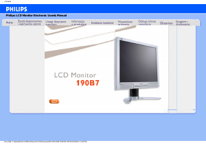 Instrukcja Philips 190B7CG Monitor LCD