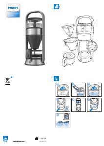 Manual Philips HD5414 Café Gourmet Coffee Machine