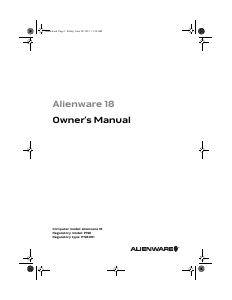Bruksanvisning Dell Alienware 18  Bärbar dator