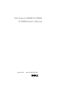 Bruksanvisning Dell Inspiron M5040  Bärbar dator