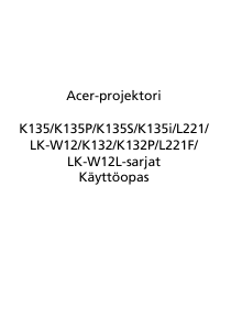 Käyttöohje Acer K135i Projektori
