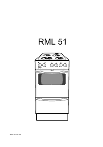 Käyttöohje Rosenlew RML51 Liesi