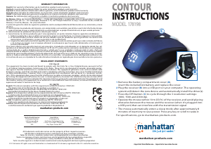 Manuale Manhattan 178198 Contour Mouse