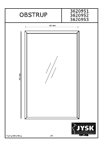 Bruksanvisning JYSK Obtrup (40x55) Spegel