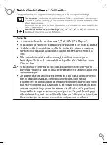 Mode d’emploi Brandt BWF3374 Lave-linge