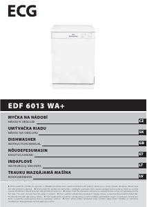 Návod ECG EDF 6013 WA+ Umývačka riadu