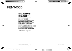 Manual de uso Kenwood DPX406DAB Radio para coche