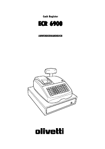 Bedienungsanleitung Olivetti ECR 6900 Registrierkasse