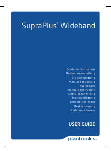 Manual Plantronics SupraPlus Wideband Set cu cască
