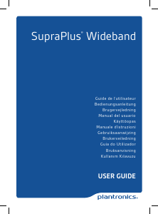 Használati útmutató Plantronics SupraPlus Wideband Mikrofonos fejhallgató