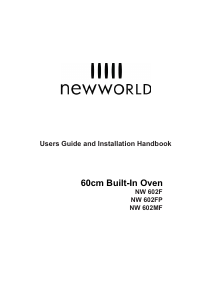 Bruksanvisning New World NW602F Ugn